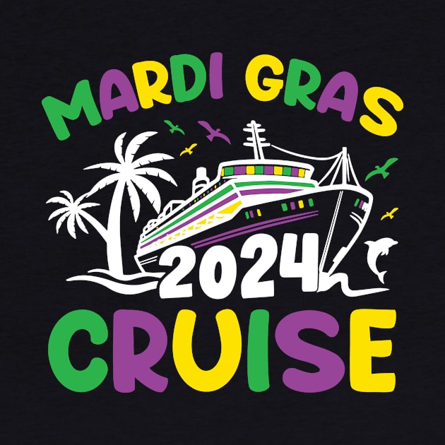 Mardi Gras Cruise Squad Matching Group Family Vacation 2024 by larfly